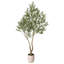 Olive artificielle Ashwell avec pot blanc-155919474