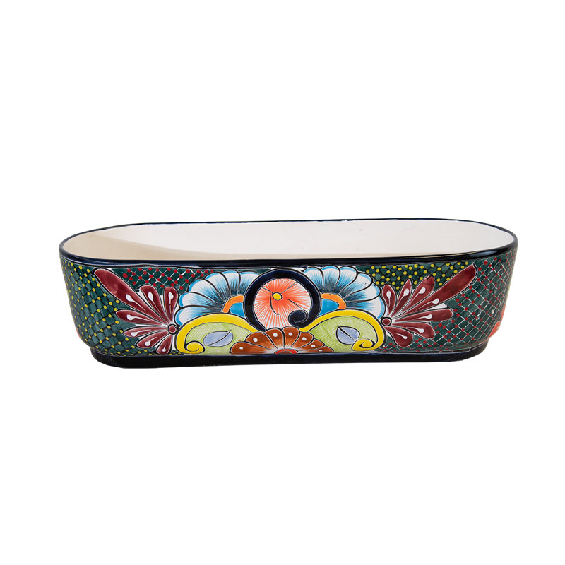 Pot à fleurs ovale Desert Bloom Talavera