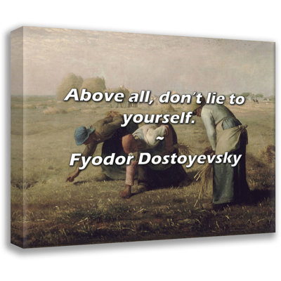 Citation de Fyodor Dostoyevsky: Surtout, ne vous mentez pas.