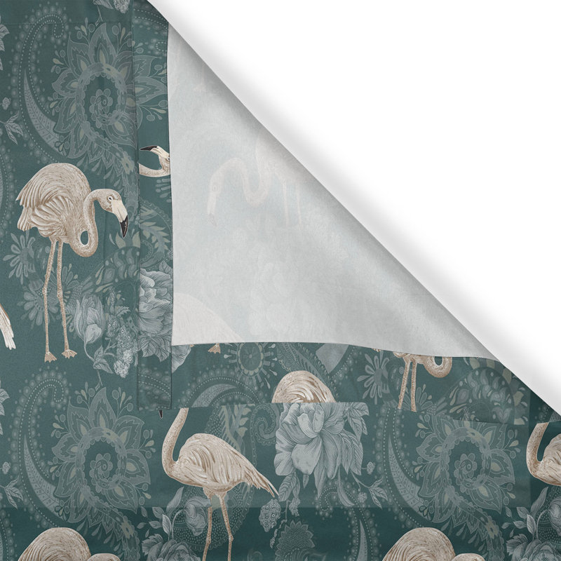 Rideau à œillets Dakota Fields Flamingo, L 50 po x L 96 po