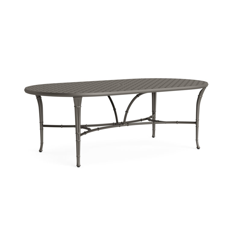 Calcutta Outdoor Oval Dining Table, Mica