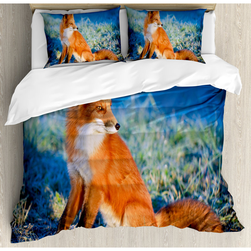 Fox Modern & Contemporary Polyester Duvet Cover, King