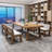 Simple rectangular solid wood conference table-975589813