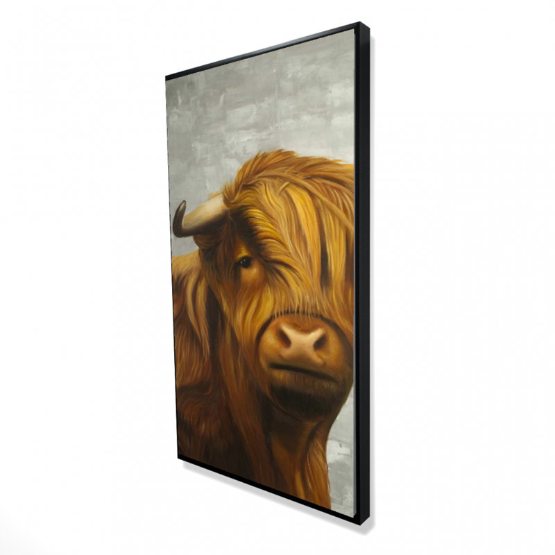 Highland Cattle Print On Canvas