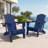 Cyani Folding Adirondack Chair with Cup Holder,HDPE Outdoor Chair with Comfort Ergonomic Seat for Patios,Lawn,Garden, Backyard Use-476871624-484979595