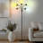 Medusa 78 in. Modern 5-Light Adjustable Gooseneck LED Floor Lamp with 5 Cone Shades-62954065