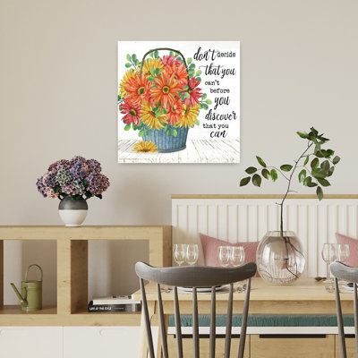 Discover That You Can 1 Piece Wrapped Canvas Wall Art