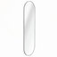 Miroir argenté pleine grandeur 63 x 20 po en forme de pilule pour un décor de salle de bain moderne et élégant, assurant la clarté et la sécurité avec des matériaux de haute qualité.