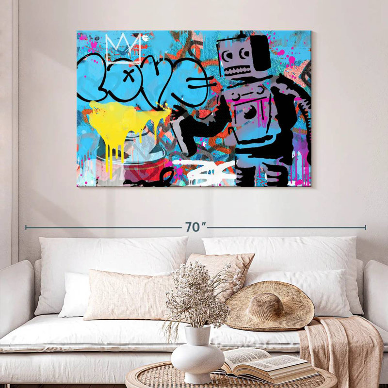 Tergel Love Robot, 32" H x 48" W