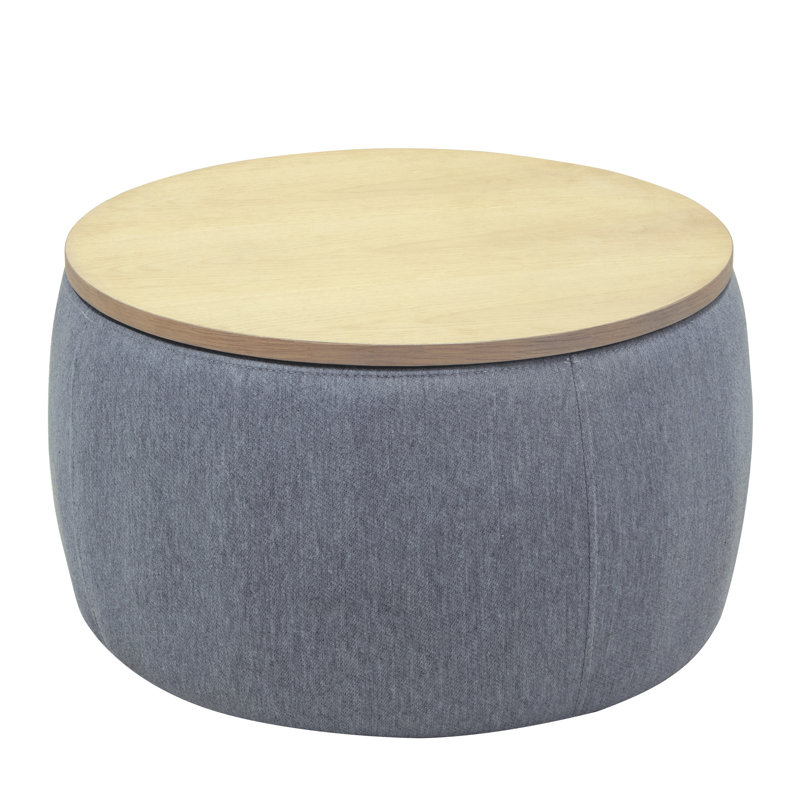 Table de bout Framhild Block, Bleu marine, Natural
