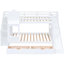 Lit superposé Style - blanc, 2 tiroirs, 3 tablettes et glissade, texture bois naturel confortable-130164579