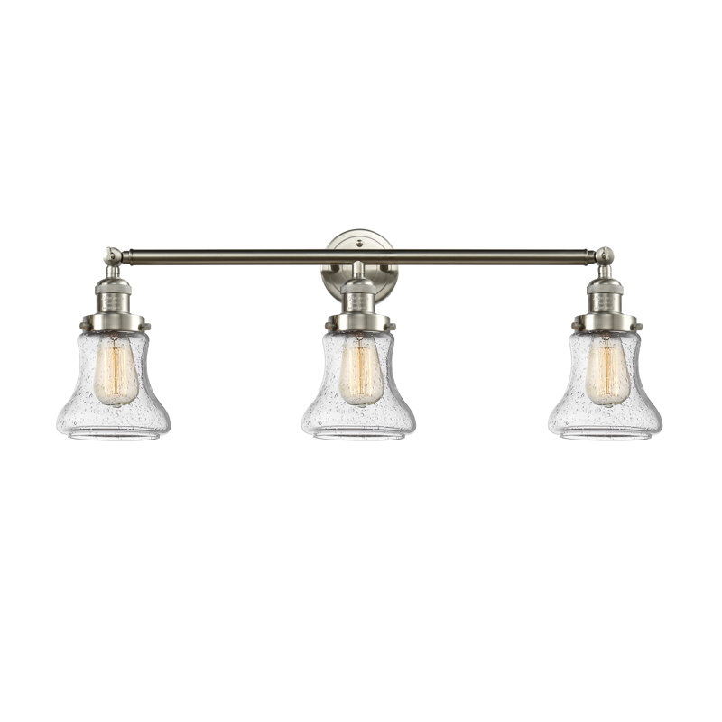 Edda 3 - Light Dimmable Vanity Light, Seedy, Brushed Satin Nickel, 6 Watt Vinage LED Bulb