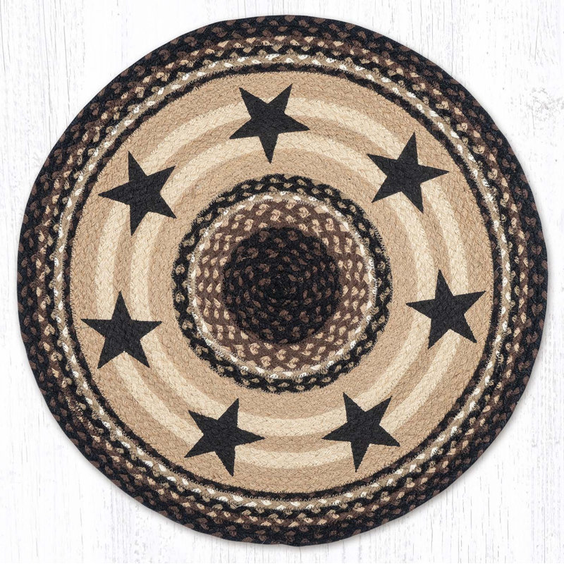  RP-313 Black Stars Round Patch 27"x27"