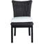 Montecito Woven N-Dura Resin Wicker Outdoor Dining Side Chair - Onyx-2128870513-2128870414
