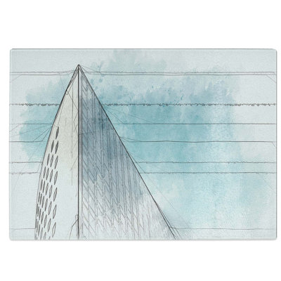 Tempered Glass Architecture Sketch Vol.24 Chopping Board