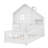 Helis House Bed with Window and Bedside Drawers-1788496063-1788496062