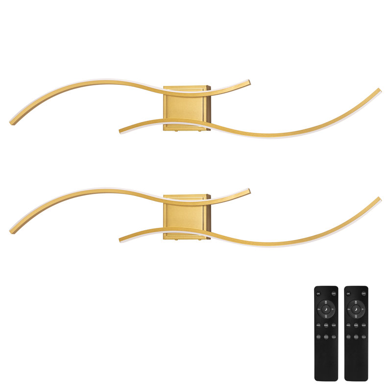 Dimmable LED Bathroom Vanity Light, Gold