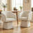 Swivel Barrel Accent Chair, Soft Chenille-Textured Fabric, 360° Swivel, Deep Cushioned Seat without Pillow-1856484161