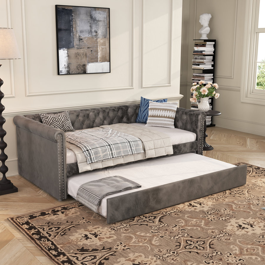 Lahari  Velvet Daybed