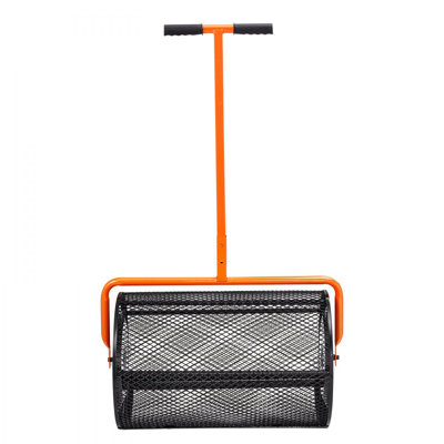 Compost Spreader Peat Moss Spreader 24 inch Wide 24.4-26.4" Height Adjustable Lawn & Garden Spreaders Compost, Top Soil, Mulch - Durable Lightweight Multi-Purpose Yard Care Equipment