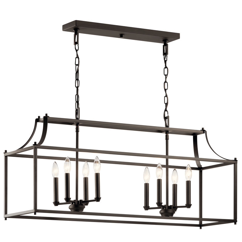 Merkley 8 - Light Kitchen Island Pendant, Olde Bronze
