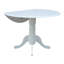 Table de salle à manger à abattant de 42 po sur piédestal en bois d'hévéa massif Philipston-1432809343-1410444366