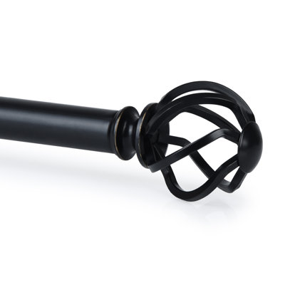 Cianah Adjustable Single Curtain Rod