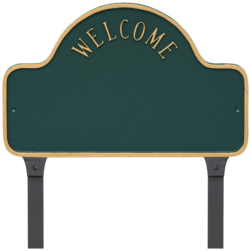 Lexington Arch Lawn Insert, Hunter Green/Gold, Yes