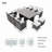 10 - Person Wicker Patio Dining Set with Rectangular Table , Cushions Included-87547737-87547736
