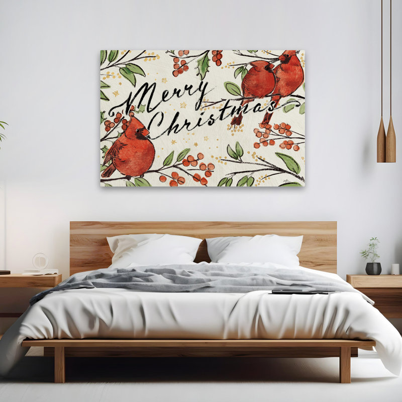 Inspiration de Noël, culture des oiseaux, branches, oiseaux, branches, H 40 po x l 60 po