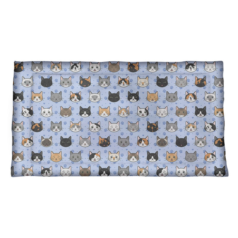 Taie décorative Enveloppe, Polyester, Très grand, Bleu