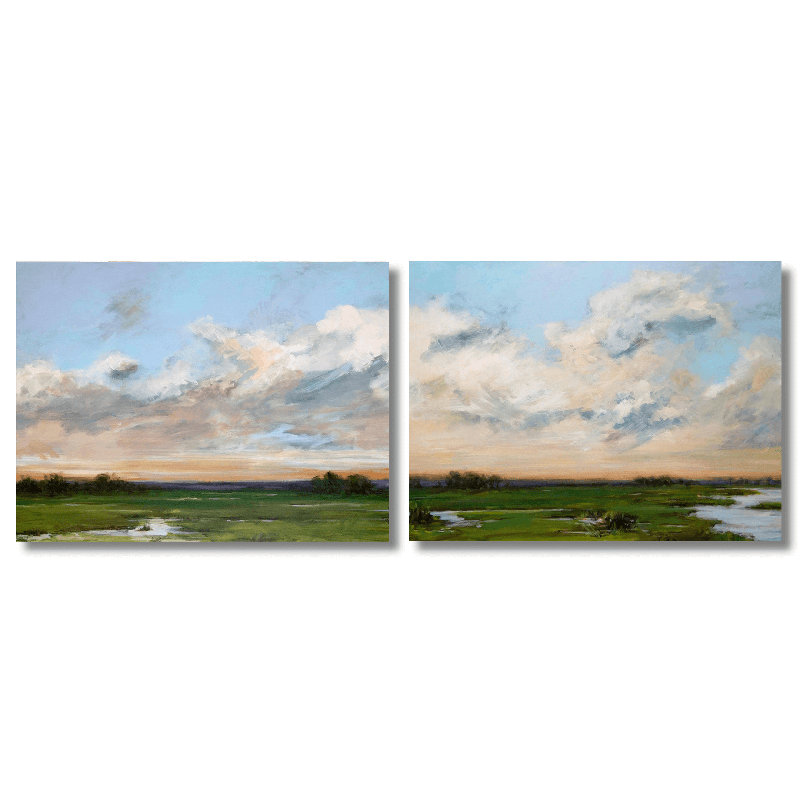 Solace Set by John Beard - Artist Enhanced Canvas Print, 48" W x 36" H x 1.5" D, Unframed