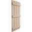 Volets rustiques en faux bois à quatre planches espacées (par paire)-71288271-88966850-88966855