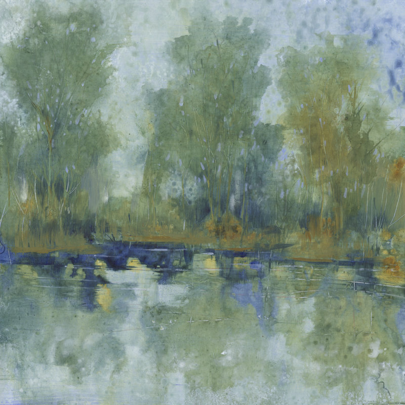 Pond Reflection II, H 12 po x l 12 po