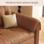 Canapé Mid-Century vintage en cuir Nappa avec structure en bois massif et acier au carbone-578534515