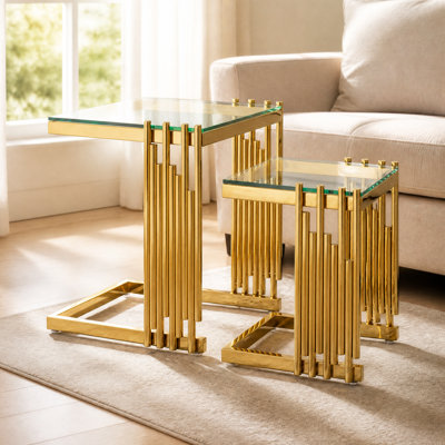 Glass Nesting Coffee Table