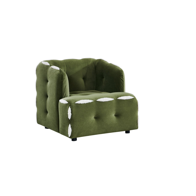 Fun Chair, Green Velvet