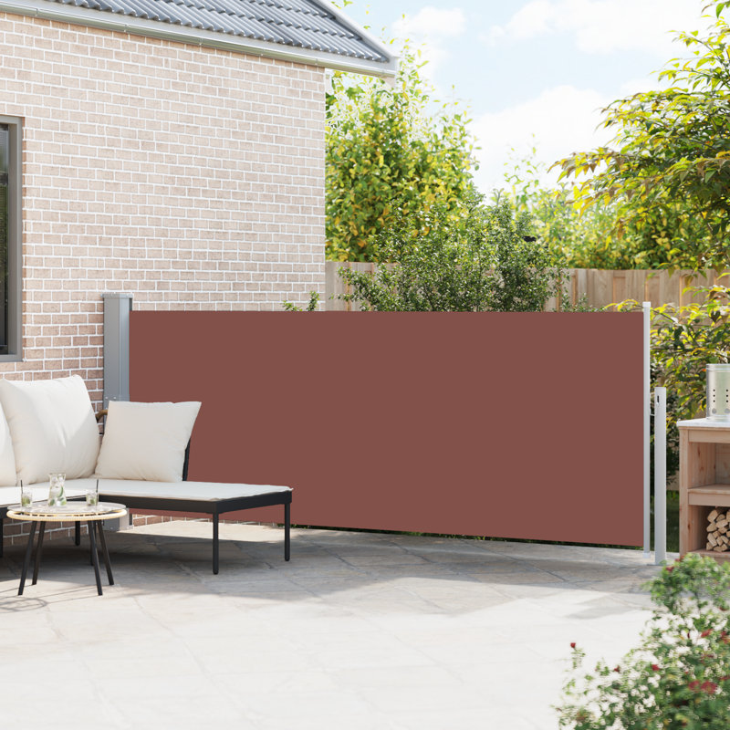 Polyester Cover Patio Retractable Awning, 55.1" H x 196.9" W