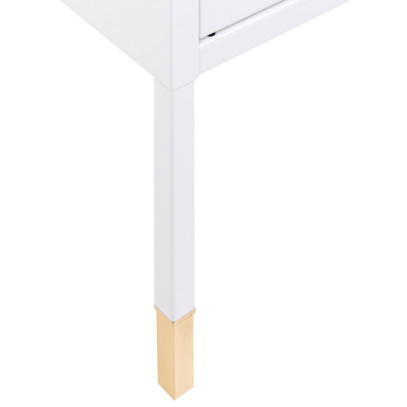 Aalap 45cm W Metal Bedside Table