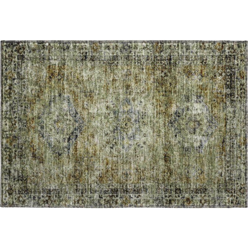 Tapis de qualité supérieure lavable à la machine Mayfield AMF2170 global, Aloès, 1 pi 8 po x 2 pi 6 po