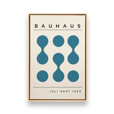 Toile roulée courbée Bauhaus Flow Blue