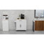 Chariot de cuisine avec plateau en bois manufacturé Sicilee-98750659