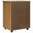 Ladehe MOSS 6-Drawer Chest with Wheels, Solid Pinewood-614696112