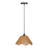 1-Light Pendant Light Flower Hemp Rope