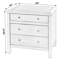 Table de chevet 3 tiroirs Celine-600284327
