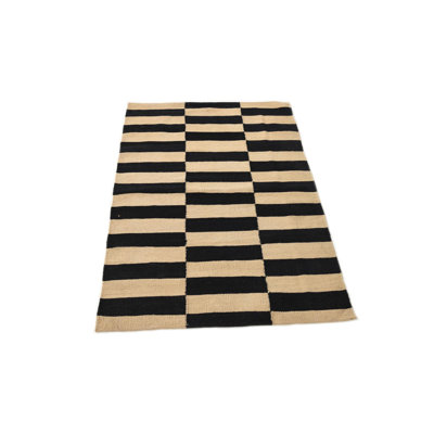 Tapis noir et blanc Obryant