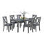 Finition grise table de salle à manger 6X chaises 7Pcs