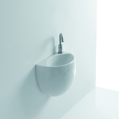 Lavabo de salle de bain mural 16 "avec trop-plein Whitestone