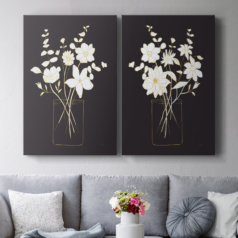 Simply Bold Sketch I-Premium Gallery Wrapped Canvas -Ready to Hang, 60" H x 40" W