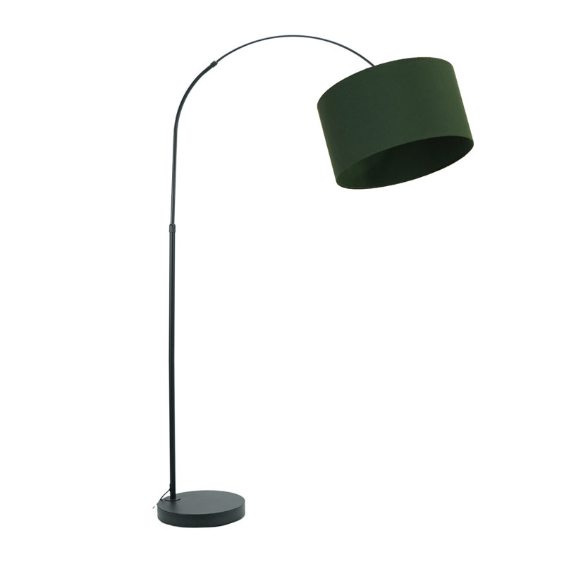Rinnah 180cm Matte Traditional Floor Lamp, Forest Green